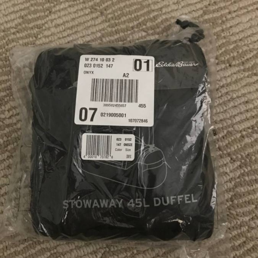 Eddie bauer 45L duffel bag